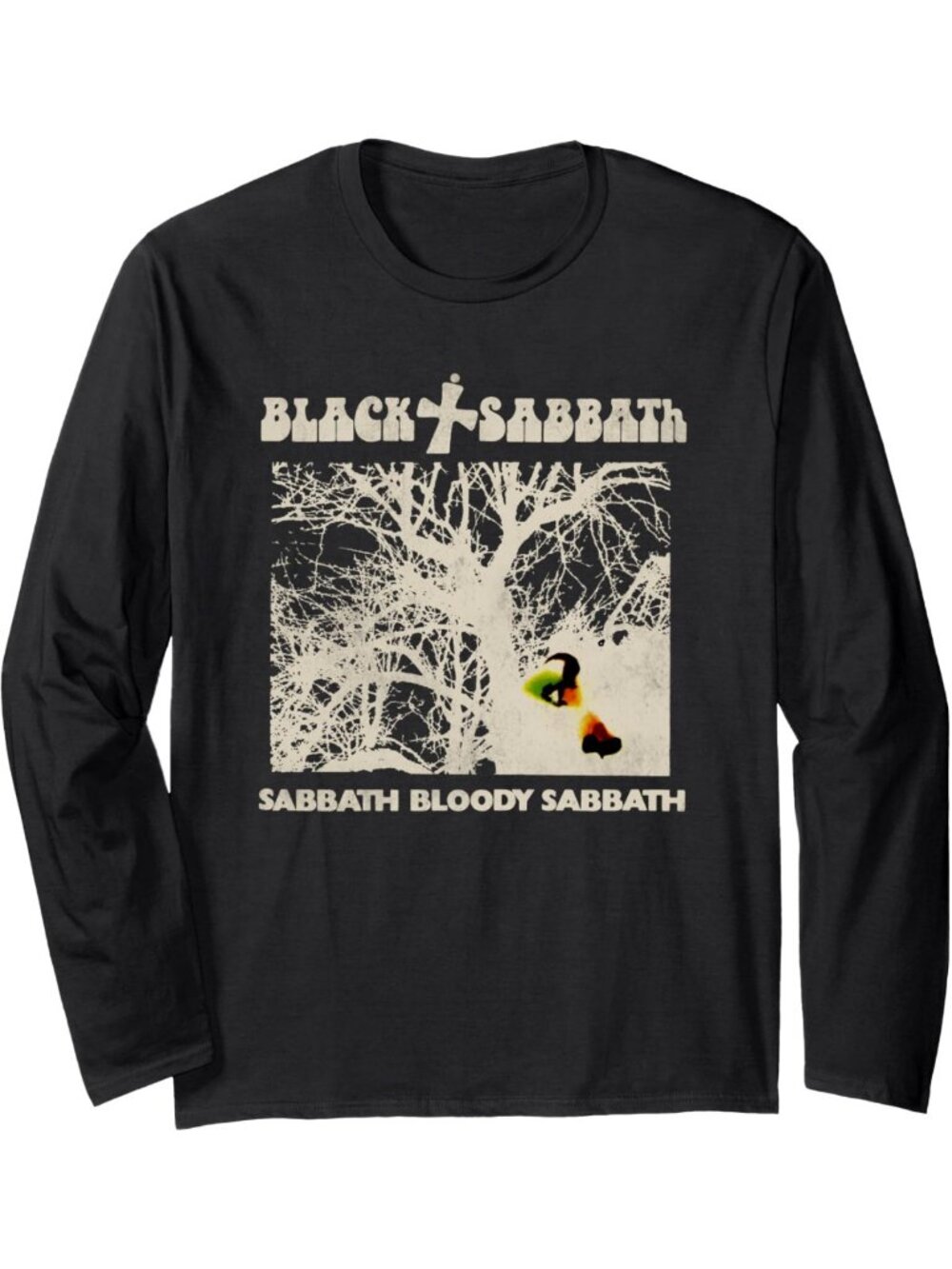 Vintage Black Graphic Long Sleeve T-Shirt | Retro Rock Band Tee | Unisex Size